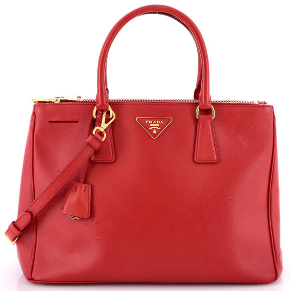 Prada Medium Double Zip Lux Tote Saffiano Leather - Picture 1 of 5